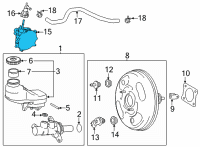 OEM Lexus NX250 PUMP ASSY, VACUUM Diagram - 29300-25012