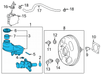 OEM Lexus NX250 CYLINDER SUB-ASSY, B Diagram - 47201-78010