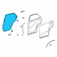 OEM 2016 Lexus NX300h WEATHERSTRIP, Rear Door Diagram - 67871-78010