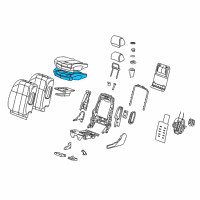 OEM Cadillac STS Pad Asm, Driver Seat Cushion Diagram - 88992745