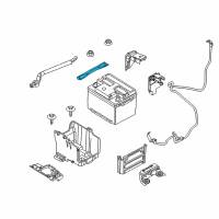 OEM Ford Fiesta Hold Down Diagram - F8RZ-10718-BC