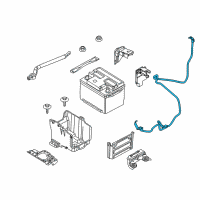 OEM 2012 Ford Fiesta Positive Cable Diagram - CE8Z-14300-A