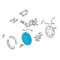 OEM 2014 Cadillac CTS Rotor Diagram - 20808621