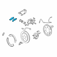 OEM 2011 Cadillac CTS Rear Pads Diagram - 20876917