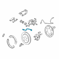 OEM Cadillac CTS Brake Hose Diagram - 20853832