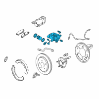 OEM Cadillac CTS Caliper Diagram - 22885101