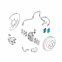 OEM 2014 Infiniti QX70 Front Disc Brake Pad Kit Diagram - D1060-JL00J