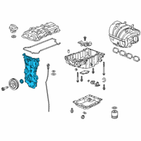 OEM Chevrolet Colorado Front Cover Diagram - 12690012