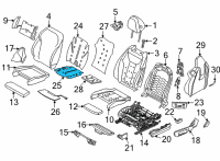 OEM 2019 BMW X3 HEATING ELEMENT, SPORTS SEAT Diagram - 52-10-8-076-567