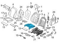 OEM BMW M8 FOAM PAD, SPORT SEAT, PERFOR Diagram - 52-10-8-071-746