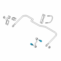 OEM Ford Ranger Stabilizer Link Insulator Diagram - YC3Z-5A638-BA