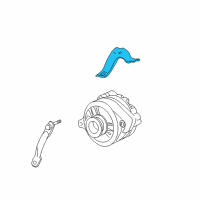 OEM 2000 Mercury Sable Alternator Bracket Diagram - F6DZ10B315D