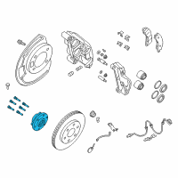 OEM Nissan Hub Assembly Road Wheel Diagram - 40202-EZ31A