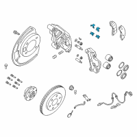 OEM 2017 Nissan Titan Disc Brake Kit Diagram - D4080-1PA1C