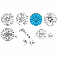 OEM 2013 Hyundai Elantra Coupe Wheel Assembly-Aluminium Diagram - 52910-3Y360