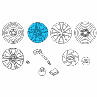OEM Hyundai Elantra Coupe Wheel Assembly-Aluminium Diagram - 52910-3Y260