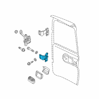 OEM Ram ProMaster City Rear Door Lower Hinge Diagram - 68405477AA