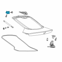 OEM 2015 Dodge Viper Liftgate Hinge Diagram - 68159962AA