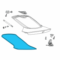 OEM Dodge Viper WEATHERSTRIP-LIFTGATE Opening Diagram - 68110772AC