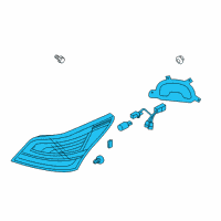 OEM Hyundai Equus Lamp Assembly-Rear Combination, LH Diagram - 92401-3N030