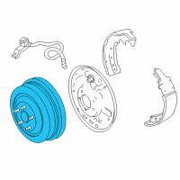 OEM 1999 Dodge Durango Drum-Brake Diagram - 52009595AC