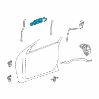 OEM 1999 Dodge Intrepid Handle-Front Door Exterior Diagram - LF02VTEAE