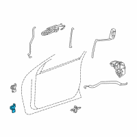 OEM Chrysler 300M Front Door Lower Hinge Diagram - 4574301AB