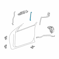 OEM 2002 Chrysler 300M Link-Key Cylinder To Latch Diagram - 4574154