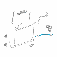 OEM 1999 Chrysler Concorde Link-Inside Handle To Latch Diagram - 4574140