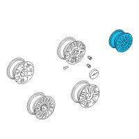 OEM 2003 Lincoln LS Spare Wheel Diagram - 1W4Z-1007-BA