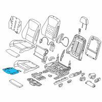 OEM 2013 BMW ActiveHybrid 3 Heater Element, Thigh Support, Sport Diagram - 64-11-7-243-565