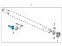 OEM 2022 Chevrolet Suburban Slip Yoke Diagram - 84389646