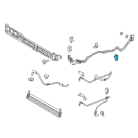 OEM 2018 Ford F-150 Cooler Pipe Clip Diagram - FL3Z-7N291-A