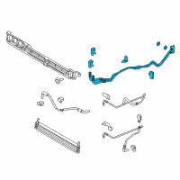 OEM Ford F-150 Cooler Pipe Diagram - FL3Z-7R081-F