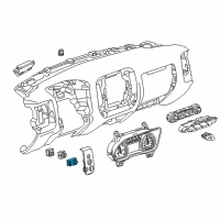 OEM 2016 Chevrolet Silverado 1500 Headlamp Switch Diagram - 84448512