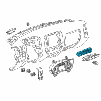 OEM 2015 Chevrolet Colorado Control Asm-Heater & A/C *Black Diagram - 23449074