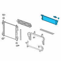 OEM 2014 Chevrolet Spark EV Auxiliary Radiator Diagram - 22960944