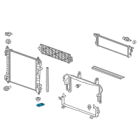 OEM 2014 Chevrolet Spark EV Radiator Lower Bracket Diagram - 95169887