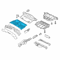 OEM 2015 Nissan Leaf Floor Re Front Diagram - 74510-3NF0A