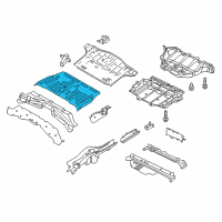 OEM 2020 Nissan Leaf Floor Re Front Diagram - 74510-3NF0A