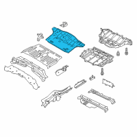 OEM Nissan Leaf Floor-Rear, Rear Diagram - 74511-5SA0A