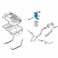 OEM 2007 Mercury Mariner Fuel Pump Diagram - 7L8Z-9H307-D