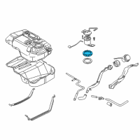 OEM 2006 Ford Mustang Fuel Sender Unit Retainer Diagram - 6R3Z-9C385-A