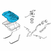 OEM Mercury Fuel Tank Diagram - 7L8Z-9002-B