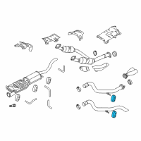 OEM 2007 Ford Explorer Sport Trac Tailpipe Insulator Diagram - 6L2Z-5A262-A