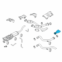 OEM Ford Explorer Sport Trac Tail Pipe Diagram - 8A2Z-5202-B