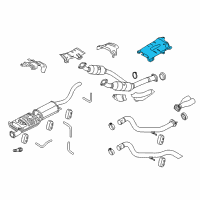 OEM 2010 Ford Explorer Sport Trac Muffler Shield Diagram - 6L2Z-5290-AA