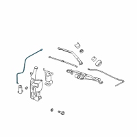 OEM 2008 Cadillac Escalade Heater Asm-Windshield Washer Solvent Diagram - 25956849