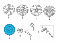 OEM Kia Sorento Wheel Assembly-Temporary Diagram - 52919R5100