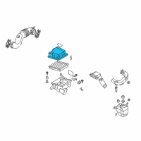 OEM 2009 Kia Optima Cover-Air Cleaner Diagram - 281112G500